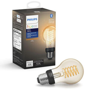 Philips - Hue White Filament A19 Bluetooth Smart LED Bulb - Amber, , hires