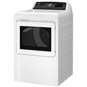 GE 27 in. 7.4 cu. ft. Electric Dryer with Sanitize Cycle & Sensor Dry - White, , hires