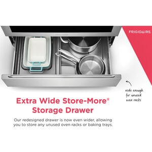 Frigidaire 30 in. 5.1 cu. ft. Slide-In Gas Range with 5 Sealed Burners - Black, , hires