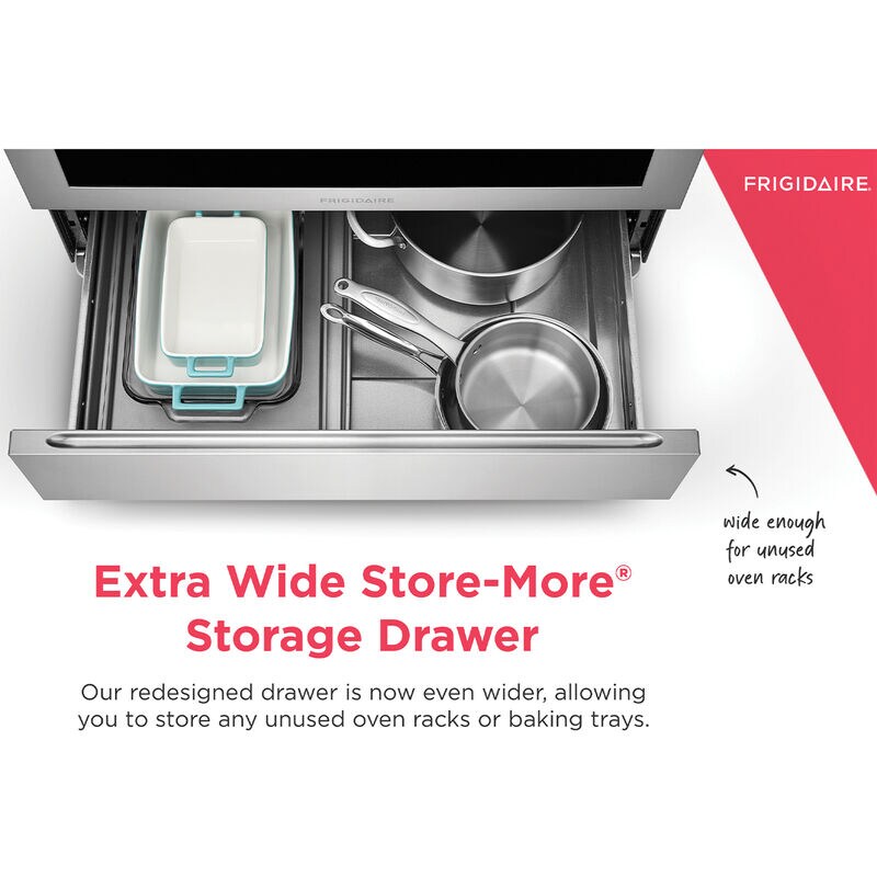 Frigidaire 30 in. 5.1 cu. ft. Slide-In Gas Range with 5 Sealed Burners - Black, , hires