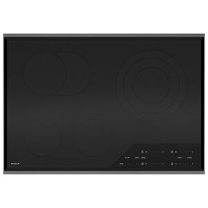 Wolf Transitional Series 30 in. 4-Burner Electric Cooktop with Simmer Burner - Stainless Steel, , hires