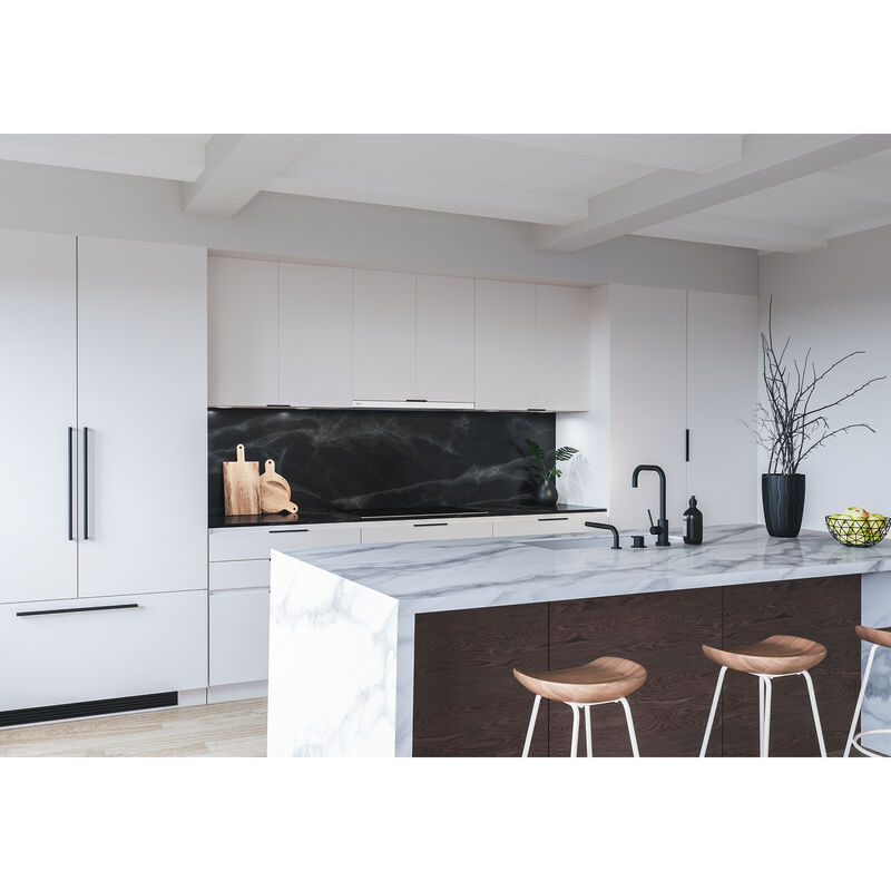 Zephyr 30 in. Convertible Slide-Out Style Range Hood with 500 CFM, 3 Fan Speeds & 2 LED Lights - White, , hires