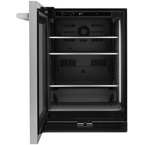 JennAir Rise 24 in. 5.2 cu. ft. Left-Hinged Built-In Undercounter Refrigerator - Stainless Steel, , hires