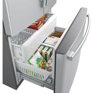 GE 36 in. 28.7 cu. ft. French Door Refrigerator with Ice Maker - Fingerprint Resistant Stainless, Fingerprint Resistant Stainless, hires