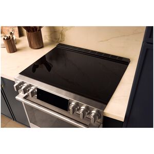 LG SIGNATURE 30 in. 6.3 cu. ft. Smart Air-Fry True European Convection Slide-in Electric Range with 4 Induction Burners & 1 Radiant Burner - PrintProof Stainless Steel, , hires