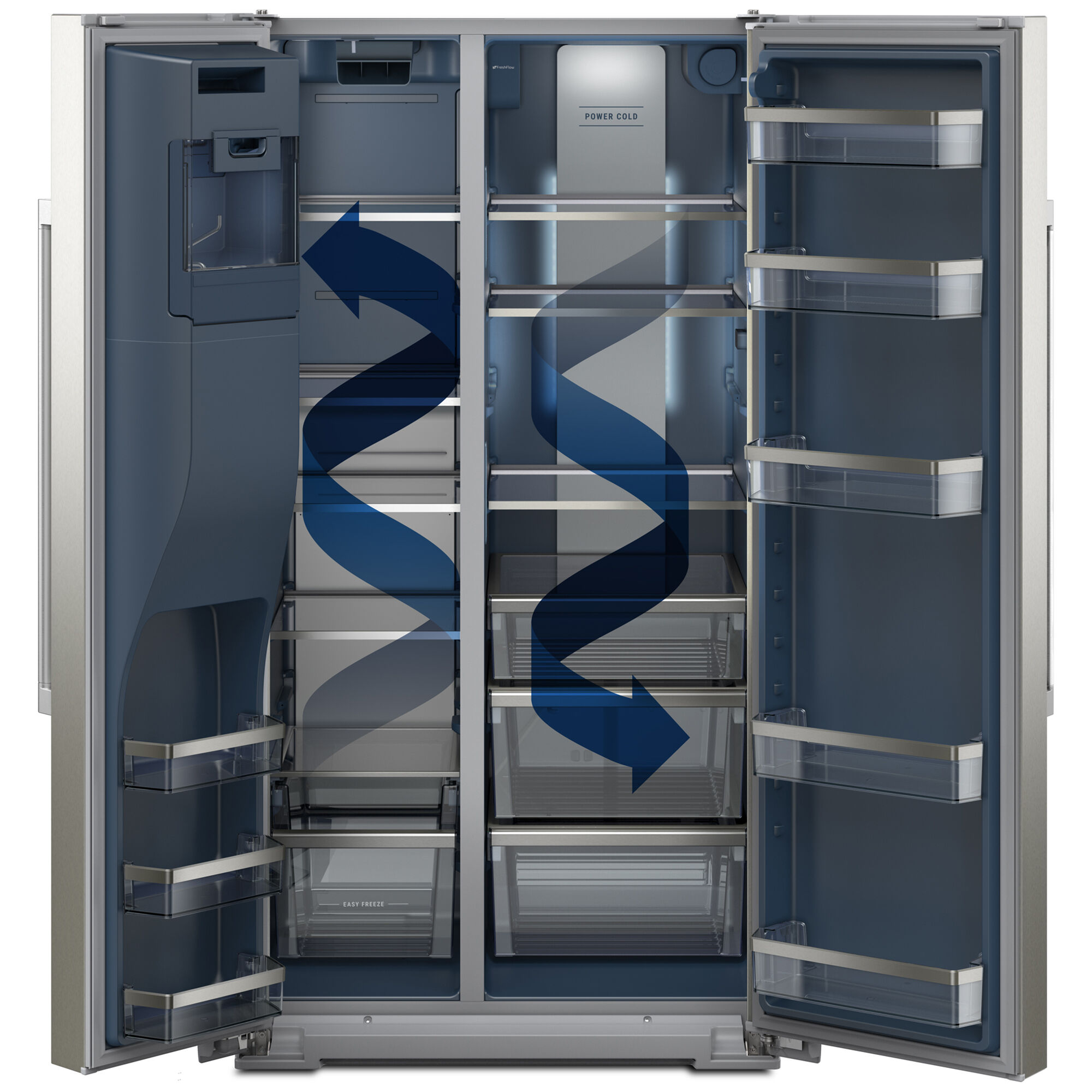 Maytag 36 in. 28.7 cu. ft. Side-by-Side Refrigerator with Ice