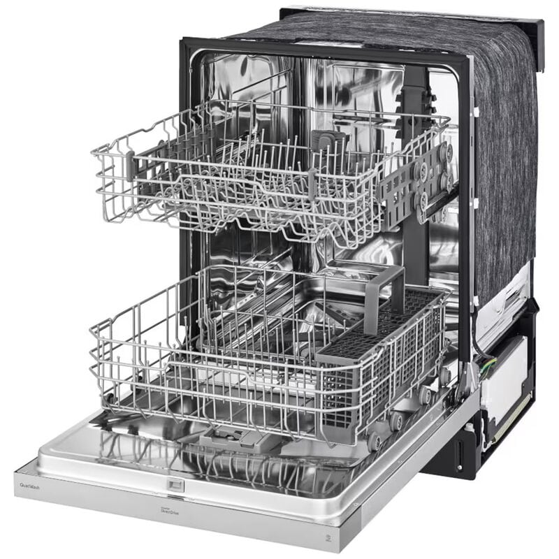 LG 24 in. Front Control Dishwasher with 50 dBa Sound Level, Dynamic Dry & Pocket - Stainless Steel, , hires