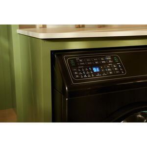 Speed Queen SF7 27 in. 3.5 cu. ft. Electric Front Load Laundry Center with Pet Plus Flea Cycle, Sensor Dry, Sanitize with Oxi & Steam Cycle - Matte Black, Matte Black, hires