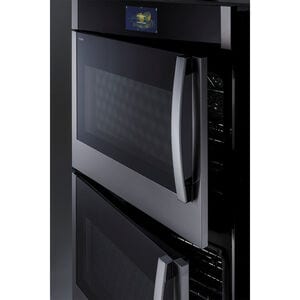 GE Profile 30 in. 10 cu. ft. Smart Top Control Electric Double Wall Oven with True European Convection - Stainless Steel, , hires