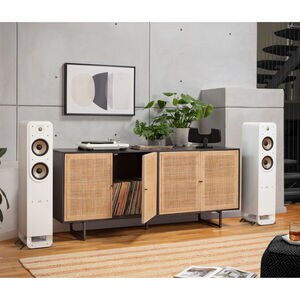 Polk Signature Elite ES55 High-Quality Floor-Standing Tower Speaker - White, White, hires