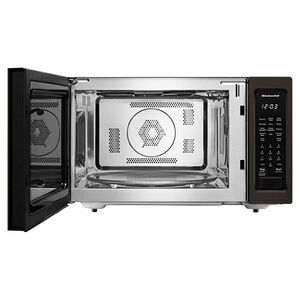 KitchenAid 22 in. 1.5 cu.ft Countertop Microwave with 10 Power Levels & Sensor Cooking Controls - Black Stainless Steel with PrintShield Finish, Black Stainless Steel with PrintShield Finish, hires