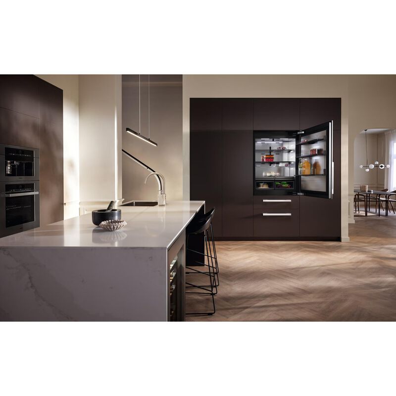 Miele MasterCool Series 36 in. 18.8 cu. ft. Built-In Smart Counter Depth Bottom Freezer Refrigerator with Internal Water Dispenser - Custom Panel Ready, , hires