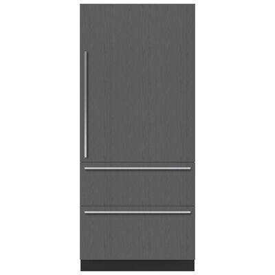 Sub-Zero 36 in. Built-In 19.6 cu. ft. Counter Depth Bottom Freezer Refrigerator - Custom Panel Ready | DET3650CI-R