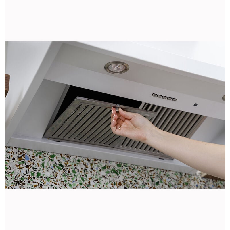 White canopy rangehood best sale