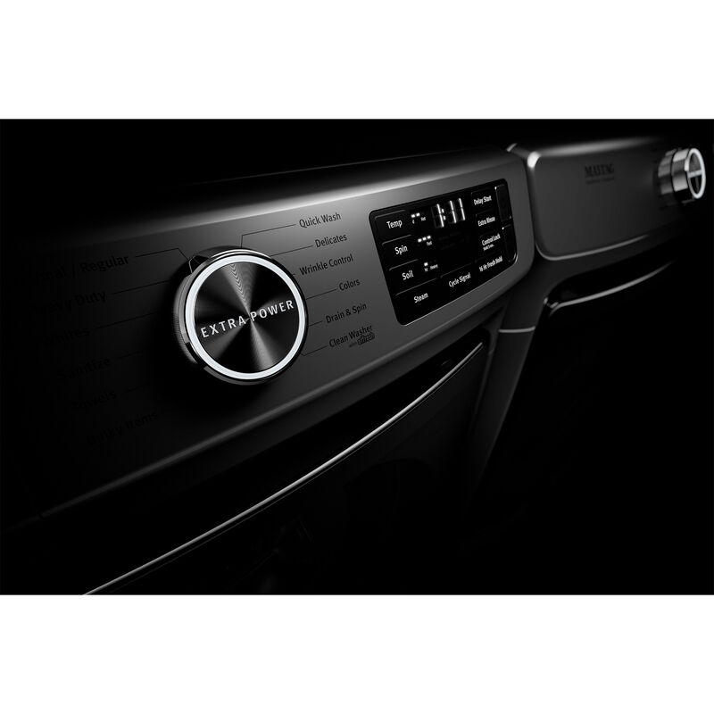 Maytag 27 in. 4.8. cu. ft. Stackable Front Load Washer with Extra Power and 16-Hr Fresh Hold Option - Metallic Slate, Metallic Slate, hires