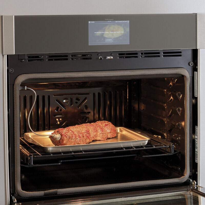 GE Profile 30 in. 5 cu. ft. Smart Electric Single Wall Oven with True European Convection - Stainless Steel, Stainless Steel, hires