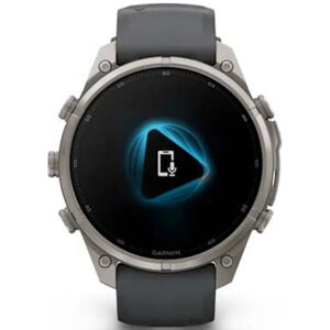 Garmin fenix 9 Pro 47 mm, AMOLED Smart Watch - Titanium with Graphite/Black Silicone Band, , hires