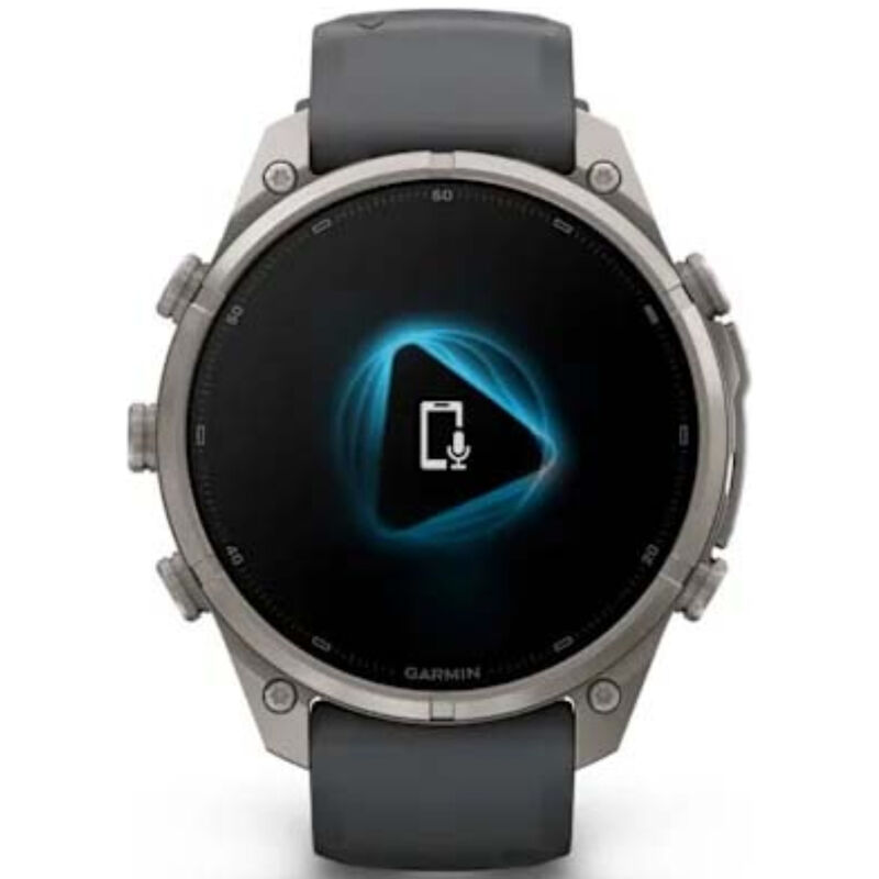 Garmin fenix 9 Pro 47 mm, AMOLED Smart Watch - Titanium with Graphite/Black Silicone Band, , hires