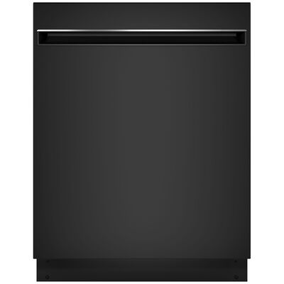 GE 24 in. Built-In Dishwasher with Top Control, 51 dBA Sound Level, 12 Place Settings, 3 Wash Cycles & Sanitize Cycle - Black | GDT225SGLBB
