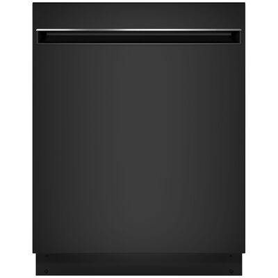 GE 24 in. Top Control Dishwasher with 51 dBa Sound Level, Condensate Dry & Pocket - Black | GDT225SGLBB
