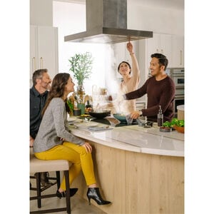 Thermador Masterpiece Series 36 in. Smart Convertible Chimney Style Range Hood with 600 CFM, 4 Fan Speeds & 4 LED Lights - Stainless Steel, , hires