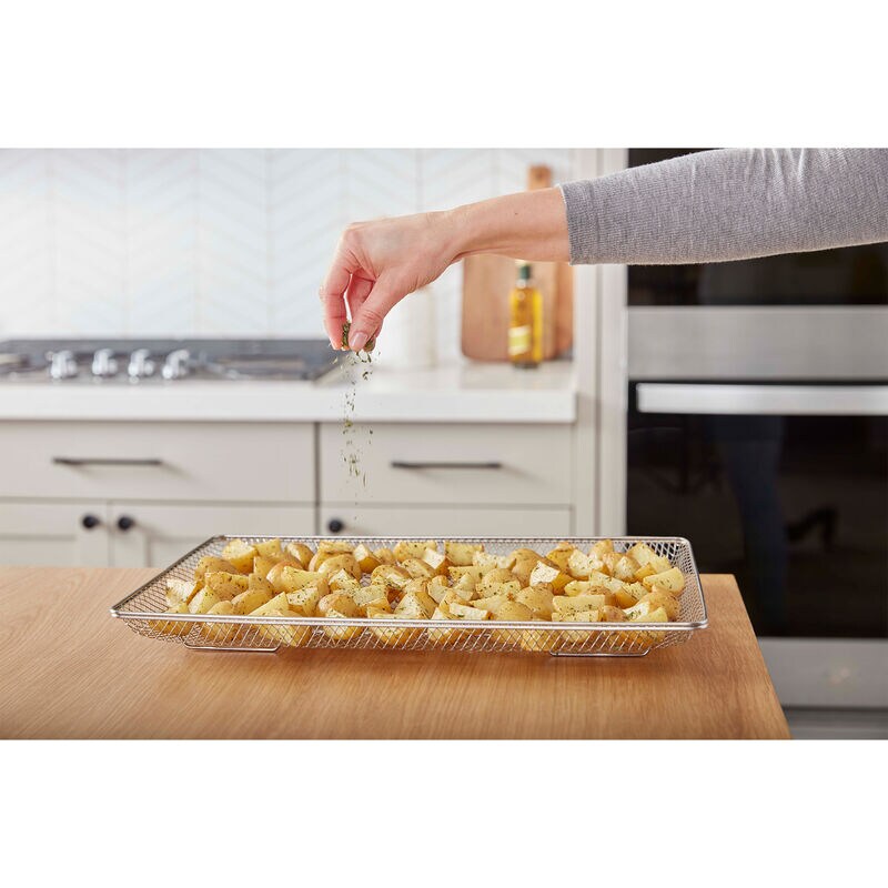 Whirlpool 30 in. 10 cu. ft. Smart Top Control Electric Double Wall Oven with True European Convection - Fingerprint Resistant Stainless, Fingerprint Resistant Stainless, hires