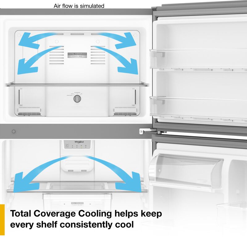Whirlpool 30 in. 19.3 cu. ft. Garage-Ready Top Freezer Refrigerator - Biscuit, , hires