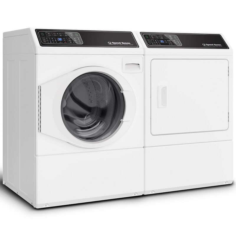 Speed Queen 27 in. 3.5 cu. ft. Front Load Washer with Pet Plus Flea Cycle & Sanitize with Oxi - White RIGHT DOOR HINGE (not reversible), White, hires