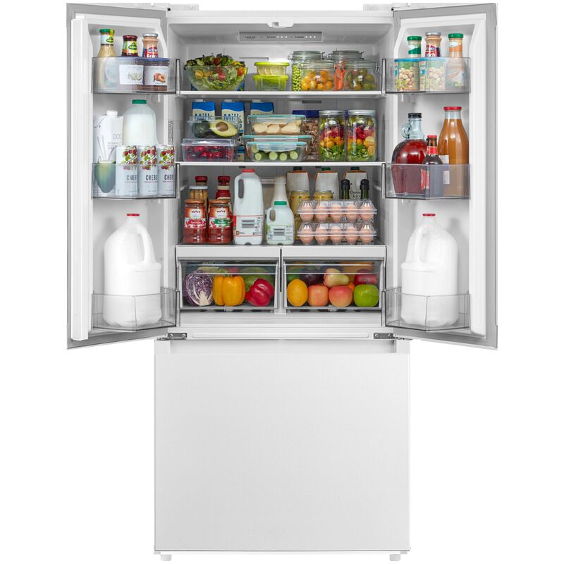 Midea 30 in. 18.4 cu. ft. French Door Refrigerator - White, White, hires