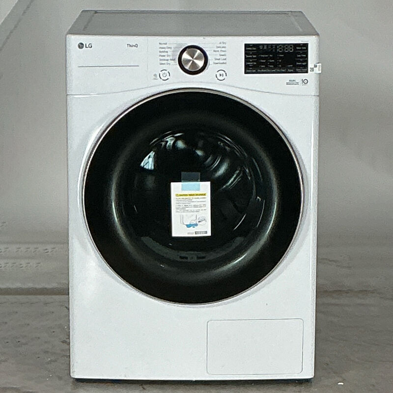 LG 27 in. 7.8 cu. ft. Smart Stackable Ventless Electric Dryer with Dual Inverter Heat Pump & AI Sensor Dry - White (Open Box Excellent Condition), , hires