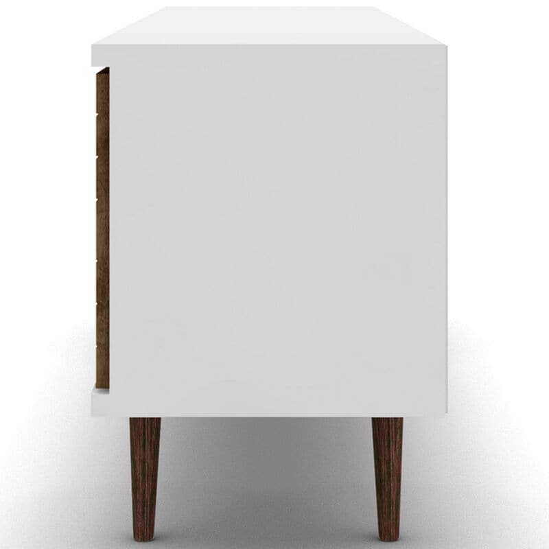 Manhattan Comfort Liberty 63" TV Stand - Rustic Brown & White, , hires