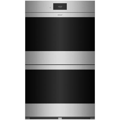 Wolf M Series 30 in. 10.2 cu. ft. Smart Top Control Electric Double Wall Oven with Standard Convection - Stainless Steel | DO3050CM-S