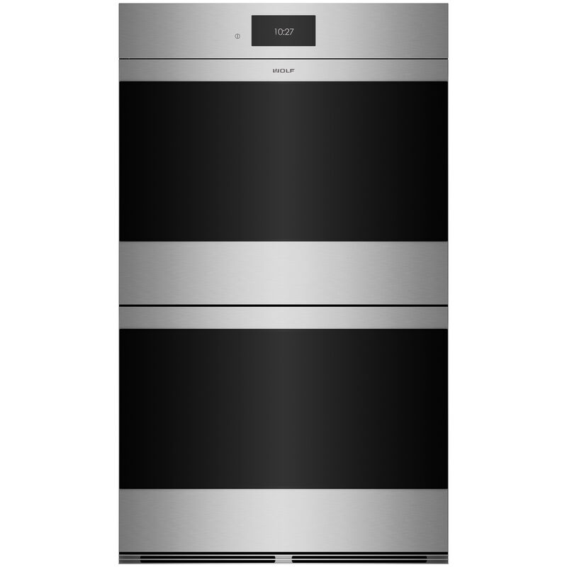 Wolf M Series 30 in. 10.2 cu. ft. Smart Top Control Electric Double Wall Oven with Standard Convection - Stainless Steel, , hires
