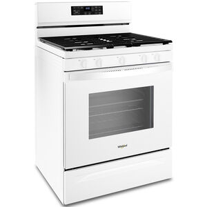 Whirlpool 30 in. 5.0 cu. ft. Air Fry Convection Oven Freestanding Gas Range with 5 Sealed Burners - White, , hires