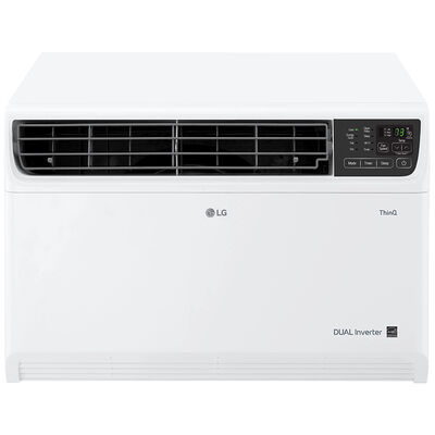 LG 12,000 BTU Smart Energy Star Window/Wall Air Conditioner with Dual Inverter, Sleep Mode & Remote Control - White | LW1222IVSM