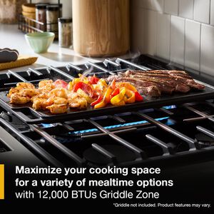 Whirlpool 30 in. 5.0 cu. ft. Smart Air-Fry Standard Convection Slide-In Range with 5 Sealed Burners - Fingerprint Resistant Stainless Steel, , hires