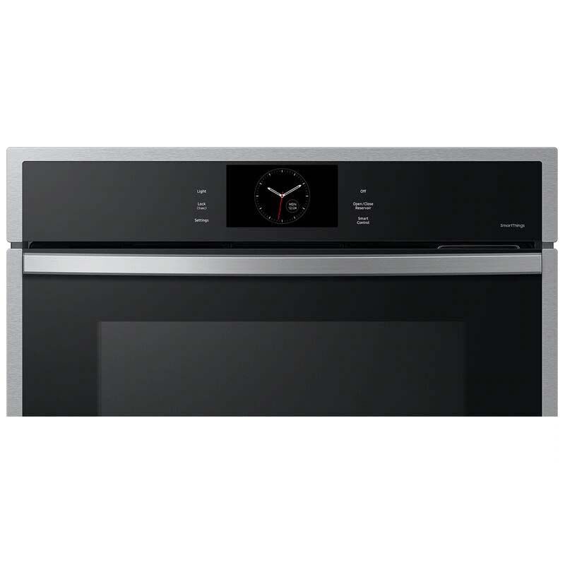 Samsung 30 in. 5.1 cu. ft. Smart Steam Electric Single Wall Oven with Dual Convection - Stainless Steel, , hires