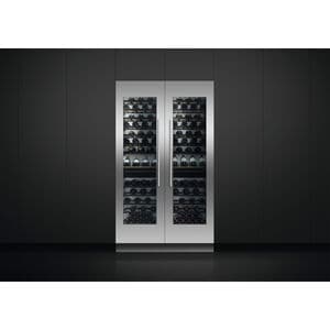 Fisher & Paykel Series 11 24 in. Built-in Column Wine Cabinet with Wood Racks, Dual Temperature Zones & 91 Bottle Capacity - Custom Panel Ready, , hires