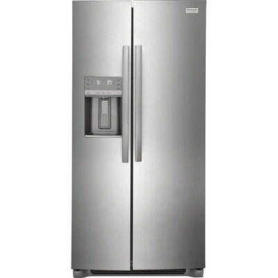 Frigidaire Gallery 33 in. 22.3 cu. ft. Side-by-Side Refrigerator with Ice & Water Dispenser - Stainless Steel | GRSS2352AF