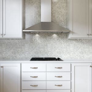 XO 30 in. Convertible Chimney Style Range Hood with 600 CFM, 3 Fan Speeds & 2 LED Lights - Stainless Steel, Stainless Steel, hires