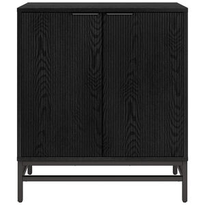 Hudson & Canal Montello 28" Wide Rectangular Fluted Accent Cabinet - Black Grain, , hires