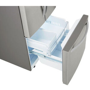 LG 30 in. 21.8 cu. ft. French Door Refrigerator with Ice Maker - Stainless Steel, Stainless Steel, hires
