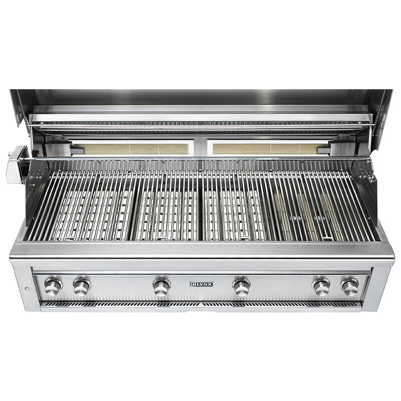 Lynx Professional 54 in. 4-Burner Built-In Liquid Propane Gas Grill with Rotisserie & Smoker Box - Stainless Steel, , hires