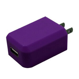 Wireless Gear USb 1 Amp AC Charger - Purple, Purple, hires