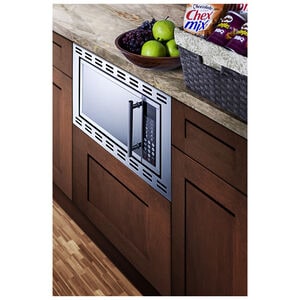 Summit 24 in. 0.9 cu. ft. 900W Built-In Microwave - Stainless Steel, , hires