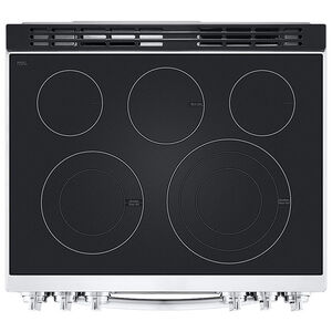LG InstaView 30 in. 6.3 cu. ft. Smart Air Fry True European Convection Slide-In Electric Range with Radiant Burners - Stainless Steel, Stainless Steel, hires