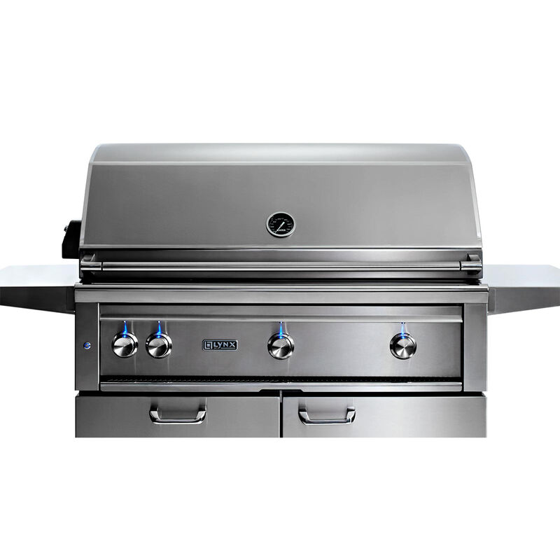 Lynx Professional 42 in. 3-Burner Natural Gas Grill with Rotisserie & Smoker Box - Stainless Steel, , hires