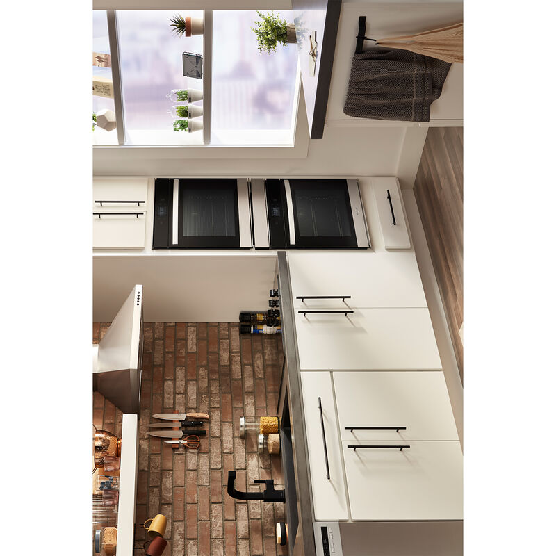 Whirlpool 24 in. 5.8 cu. ft. Smart Front Control Electric Double Wall Oven with True European Convection - Fingerprint Resistant Stainless, Fingerprint Resistant Stainless, hires