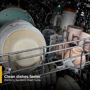 Whirlpool 24 in. Top Control Dishwasher with 55 dBa Sound Level - Monochromatic Stainless Steel, , hires