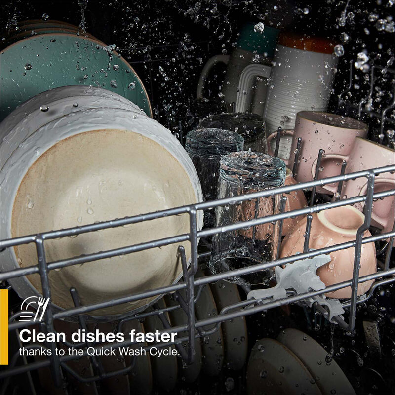 Whirlpool 24 in. Top Control Dishwasher with 55 dBa Sound Level - Monochromatic Stainless Steel, , hires